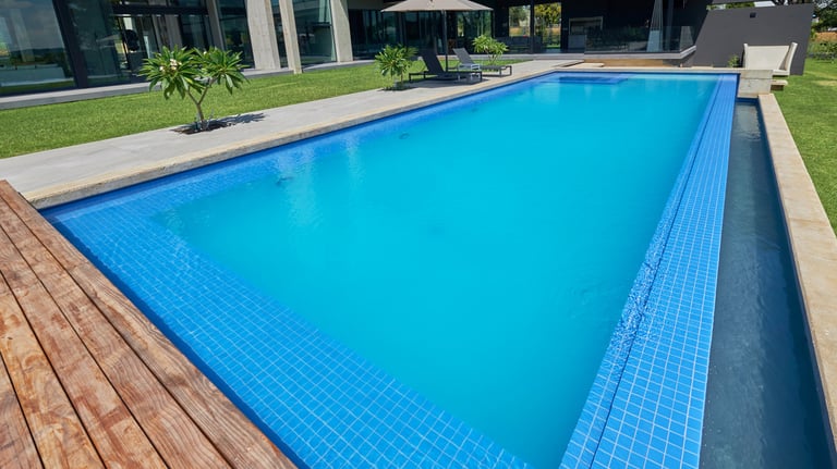 Pool plaster poolcrete installation done by Tswanacrete Botswana