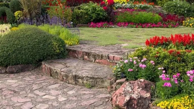 newly planted garden bed oasis