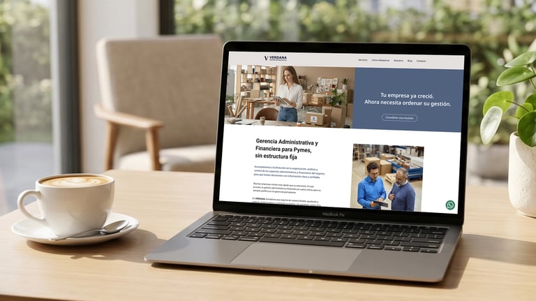 portfolio marketing digital sitio web Verdana Guvine