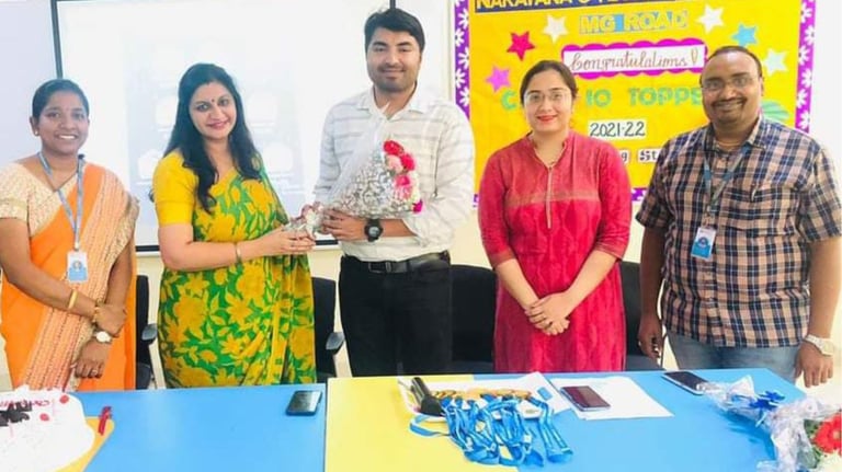 Shekhar sir Dean Narayayana junior college MG Road Gurugram