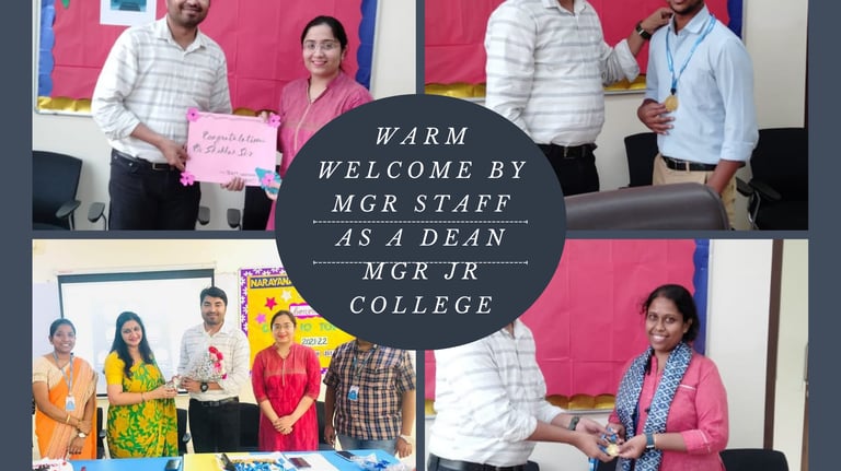 Shekhar Sir's welcome as a Dean MG Road