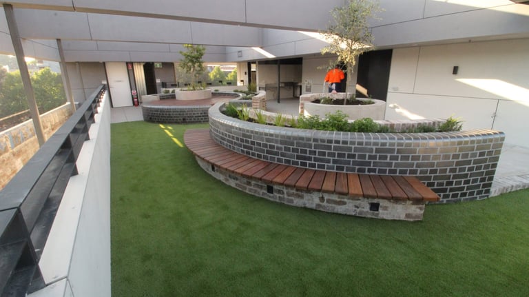 Artificial Grass deck using quickbuild substructure