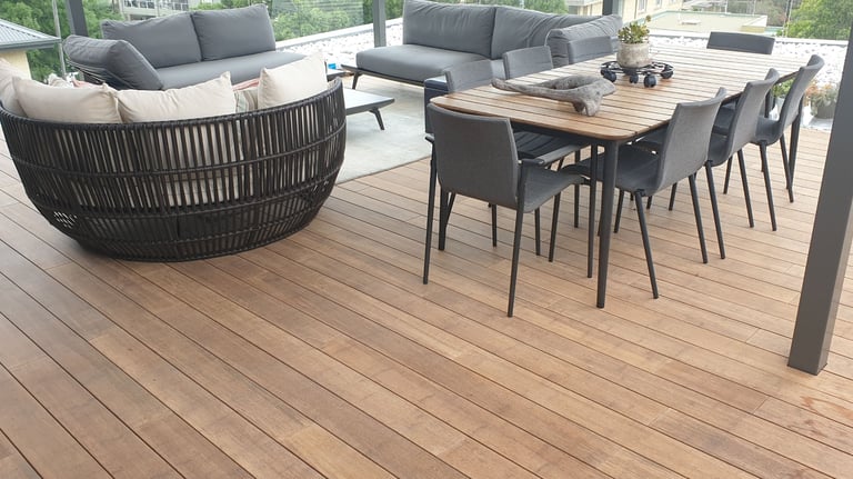 Unsealed Bamboo deck