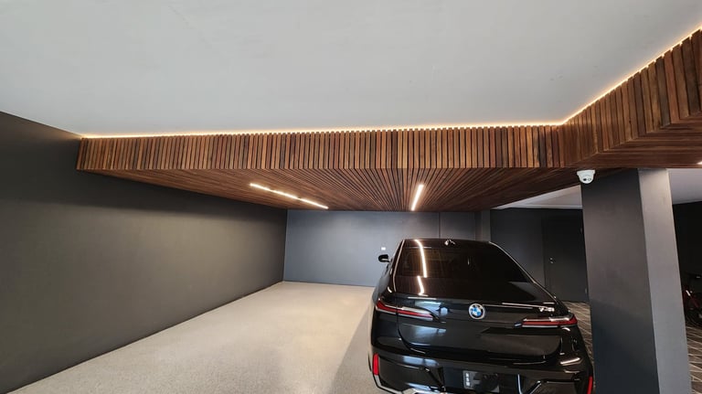 Spotted Gum batten ceiling