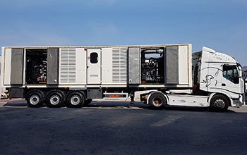 camion avec groupe électrogènes