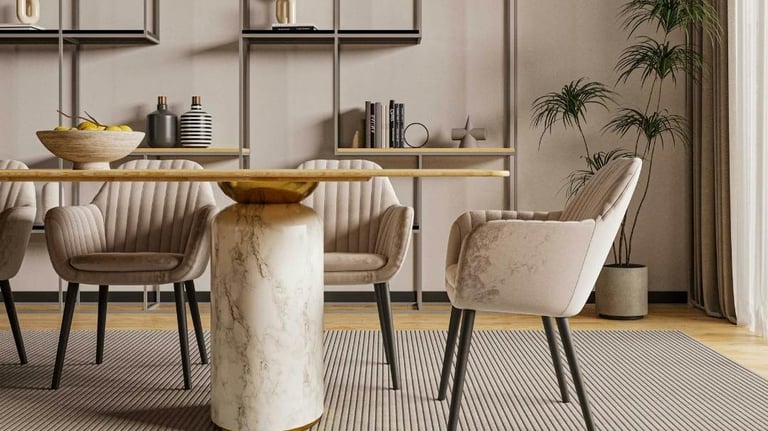 dining and coffee table