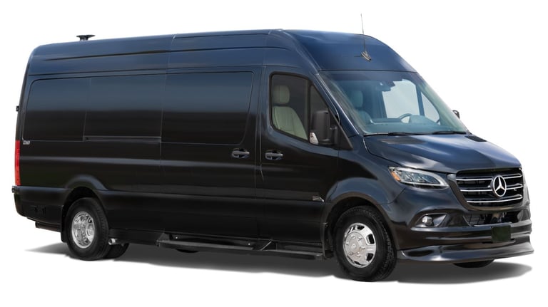 Premium black SUV with luxury interior for VIP travel