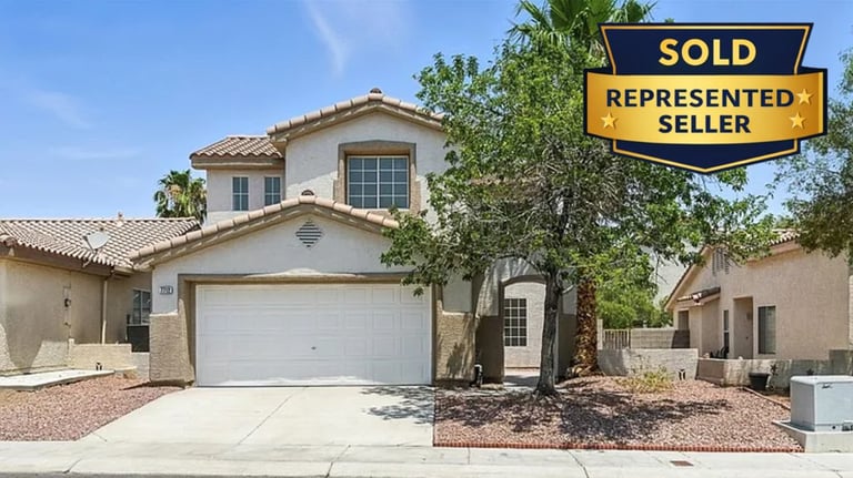 a sold sign for a home in the desert