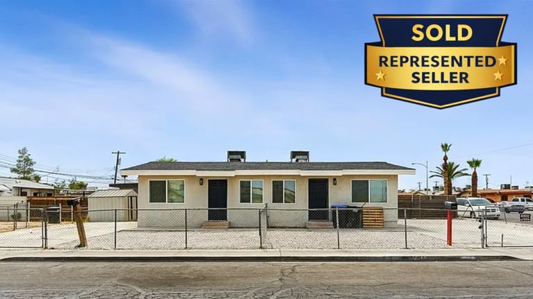 a sold sign for a sold house in a desert