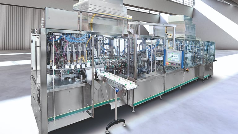 alt="Verpackungsanlagen für effektive Verpackung von Blister-Tabletten"