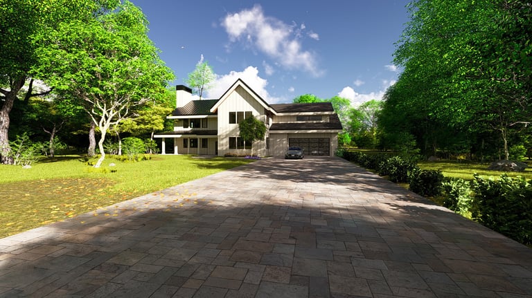 Custom home architectural visualization
