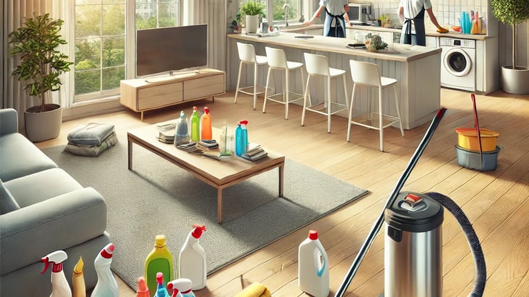 avra cleaning services staff performing end of tenancy cleaning services