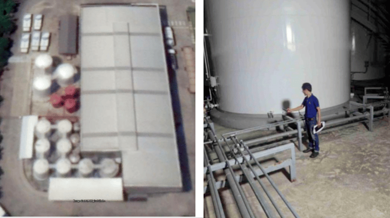 Oil tank ilumination
