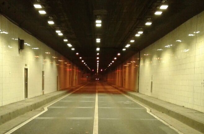 LED Tunnel lights for underground passages