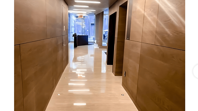 Stone honing and polishing of marble countertop in Melbourne