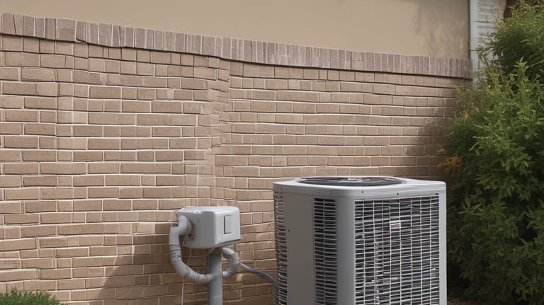 A modern HVAC technician working on a unit.