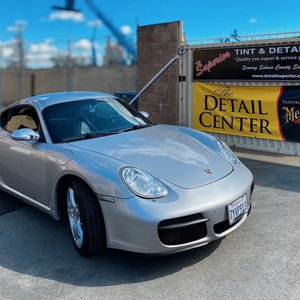 Gray porsche