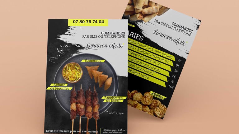 Flyer service traiteur 