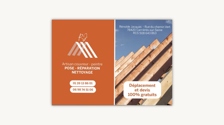identité visuelle couvreur peintre île de france 