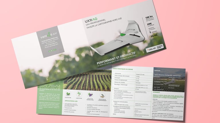 Dépliant drone agricole