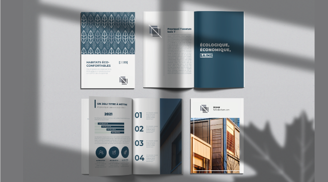 Catalogue mise en page rapport graphiste Châteauroux