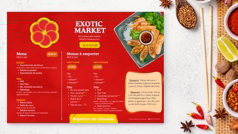 Set de table pour restaurant