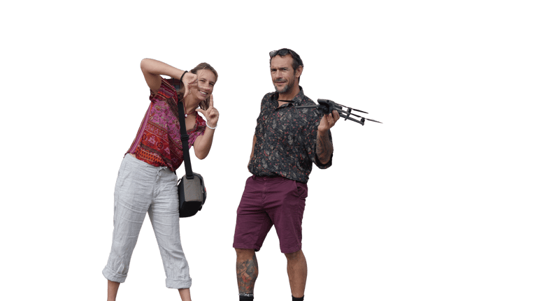 Laurent au drone & Chloé à la vidéo