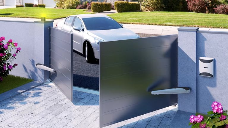 porte automatique, porte battante, porte coulissante, porte sectionnelle. 