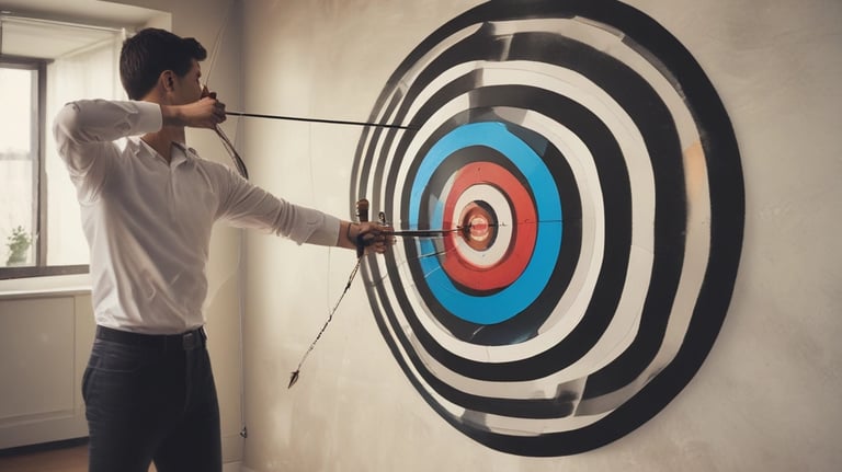 A confident executive presenting ideas in a boardroom.