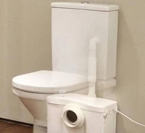 toilet and macerator 