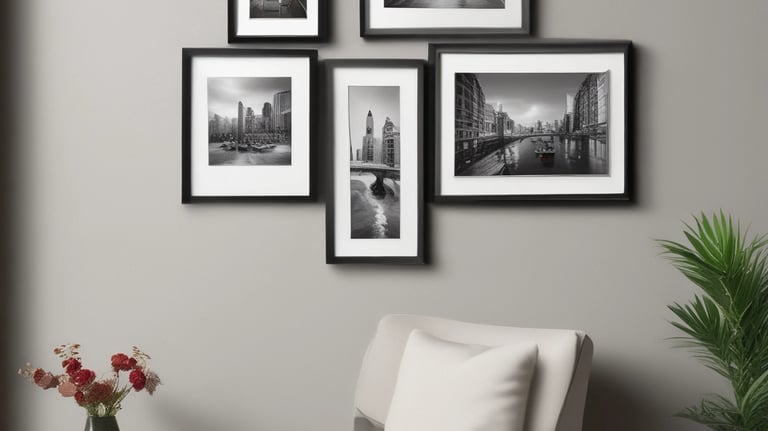 white and black abstract painting
