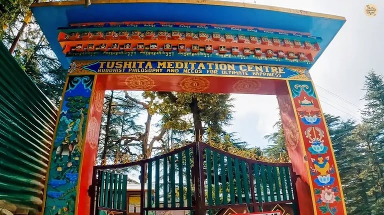 Tushita Meditation Center Dharamkot,  Mcleodganj, dharamshala.