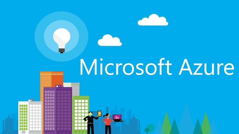 a man standing in front of a building with a light bulb and a light bulb