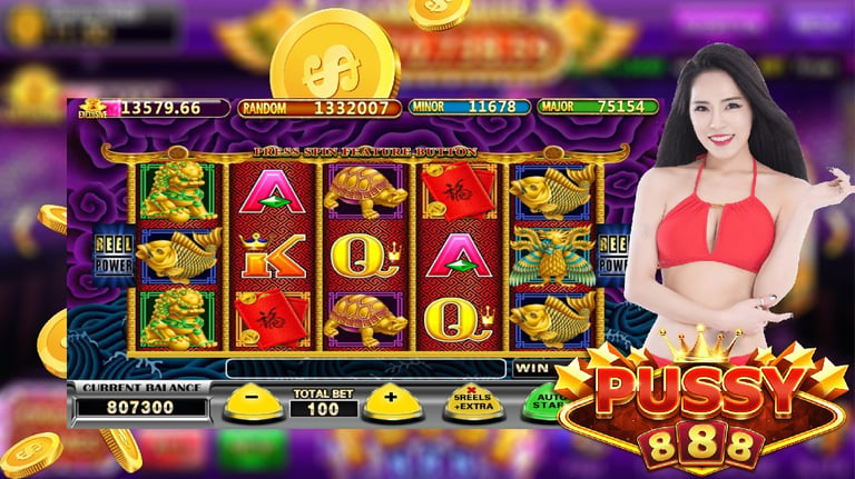 a woman in a bikini top and a casino slot machine by psuuy888 brand