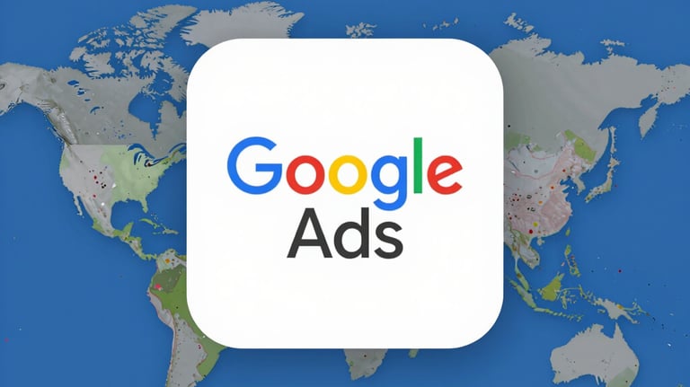 A sleek digital dashboard showing AI-powered marketing analytics and campaign performance.