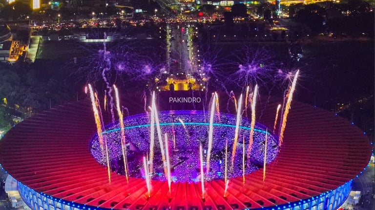 kembang api skala stadion