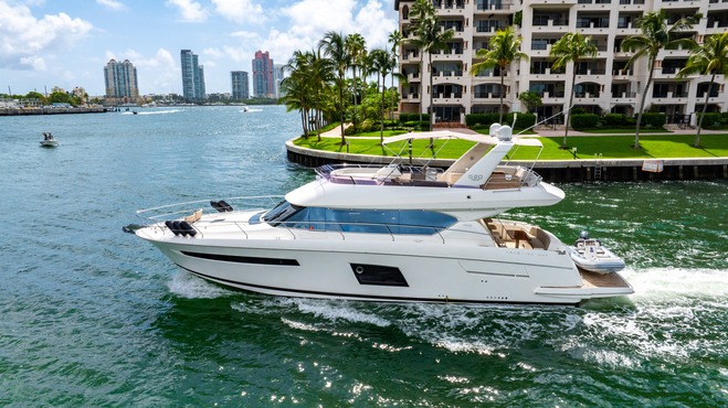 65 prestige yacht rental in miami 