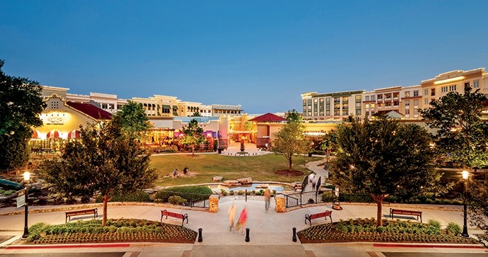 Allen City Plaza at Night