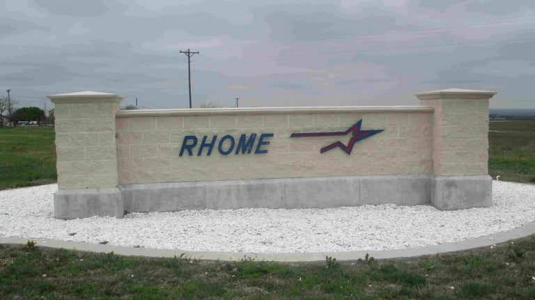 Rhome Signage.
