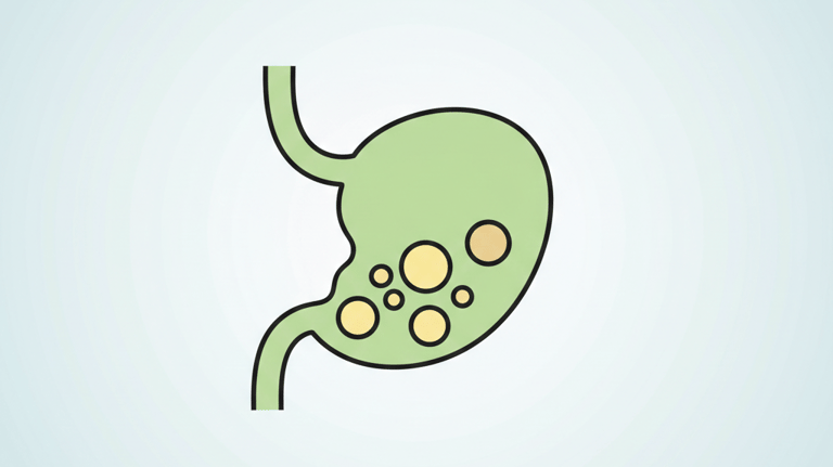 وجود حصوات بالمرارة