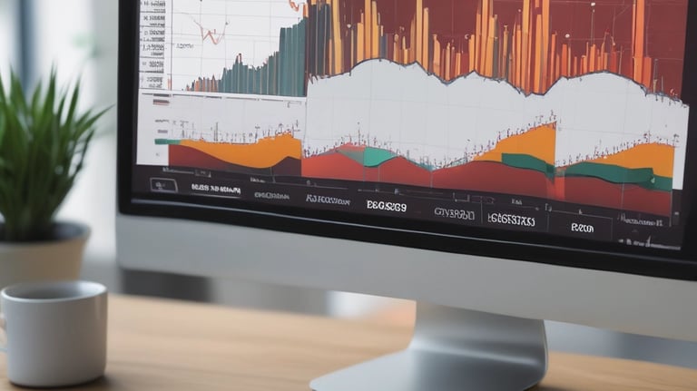 A clean dashboard showing churn rate dropping over months.