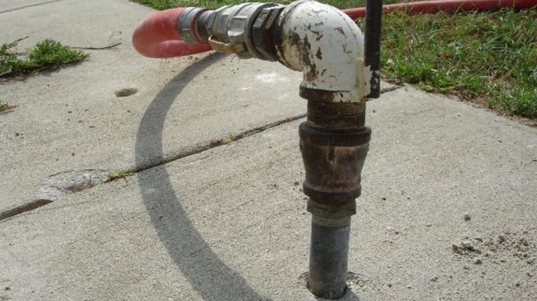 sunken concrete slab
