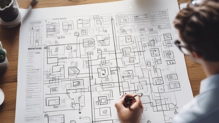 white and black abstract painting