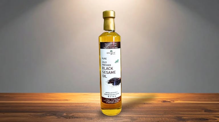 cold pressed black sesame oil Ancient Gift Farm