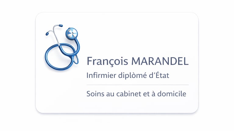 Infirmier diplômé d’État exerçant au cabinet infirmier de La Grande Motte