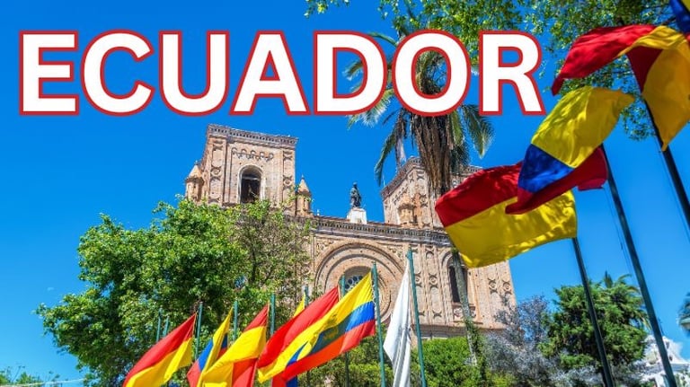 beautiful building in Ecuador