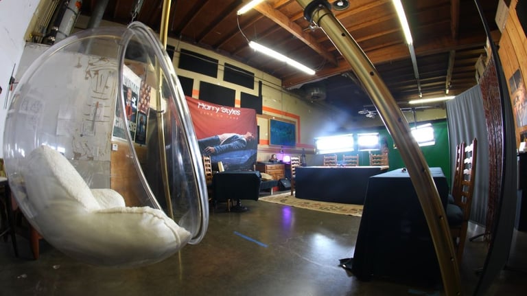 unique visual props for video photo podcast hub