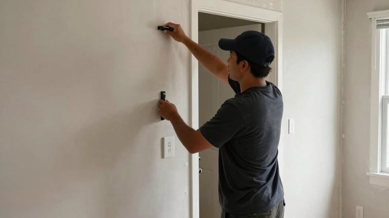 gray concrete wall inside building
