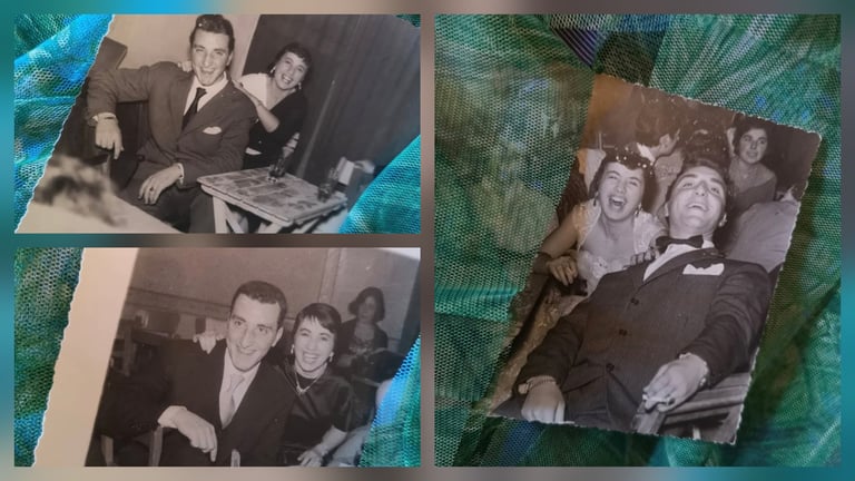 I miei genitori ai Veglioni anni '50 al Cassero di Castel San Pietro Terme.