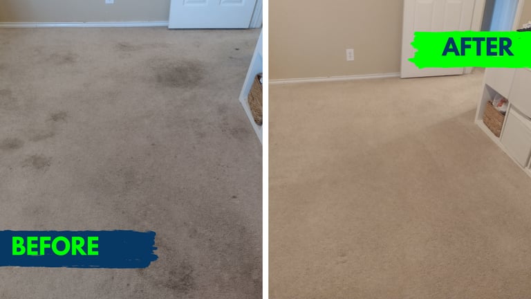 Image of Refresh Property Services after a carpet cleaning in san antonio, TX. 